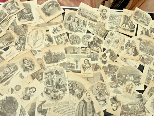 100 victorian scraps genuine - 100+,