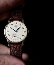 1960 Smiths Deluxe shockproof 9k gold watch cal 6010 British Rail Western Region