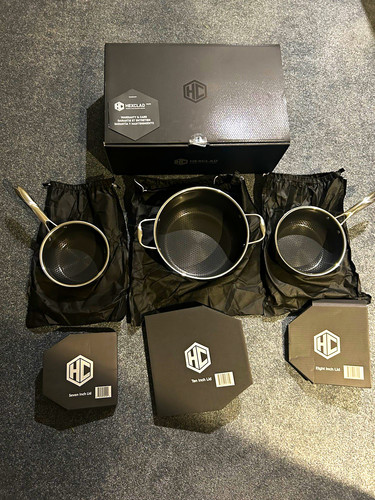 Hexclad hybrid pot set - hexclad, 6