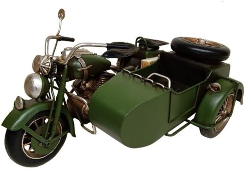 Black army bike - black, sidecar