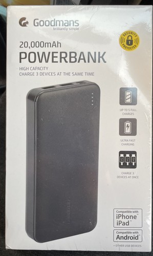 Goodmans 20000mah powerbank - 20000mah,