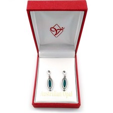 Australian Black Opal Sterling