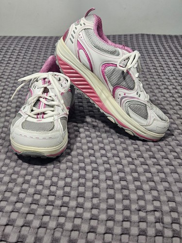 Skechers shape ups white - shape-ups, pink