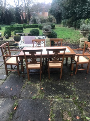 Solid wood tiled table - solid,