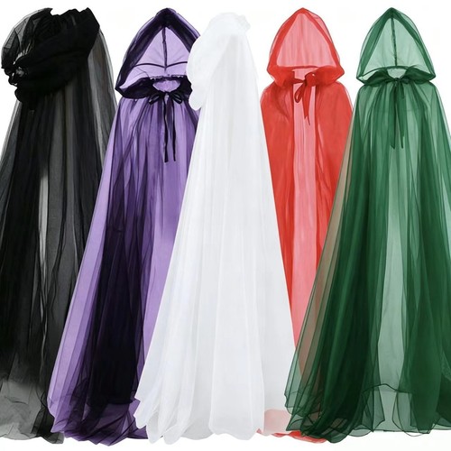 Halloween hooded cloak sheer - halloween,