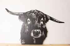 Highland Cow Metal Wall Art /