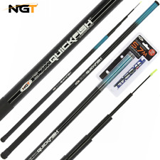NGT 5.7m Fishing Pole Whip Telescopic Elasticated Pole + Rig & Disgorger