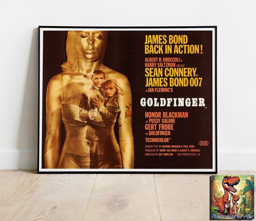 Goldfinger repro movie poster - goldfinger,