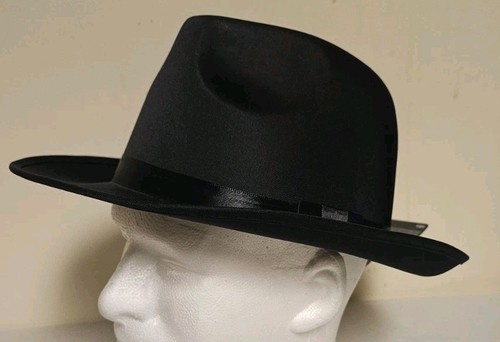 Deluxe black fedora hat - deluxe,