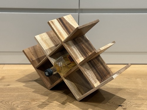 Acacia wood wine bottle - acacia, 8