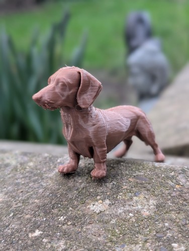 Dachshund sculpture miniature