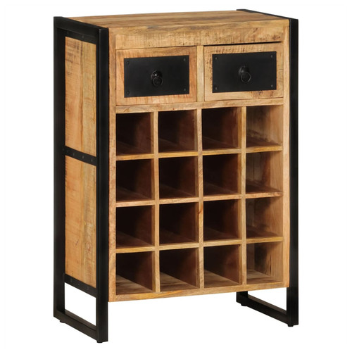 Wine rack natural mango wood - mango, &