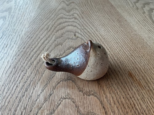 Clay oil lamp small.
