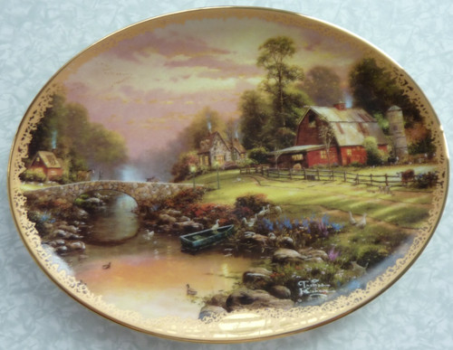 Thomas kinkade plate of - kinkade,