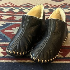 Vintage 70s Black Shearling