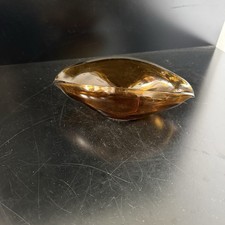  Brown Coloured Glass Dish