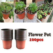 100Pack Plant Pots Plastic