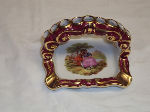Limoges porcelain ashtray with - limoges,