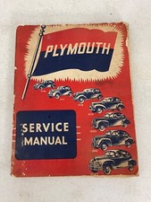 1936-1942 Plymouth Service Manual D-10974 for Plymouth Passenger Cars Chrysler