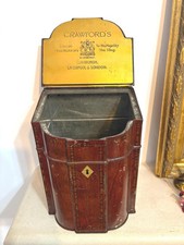 Antique 1900's William Crawford & Sons Edwardian Novelty Biscuit Tin