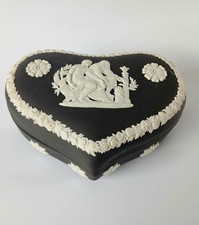 Wedgwood Black Jasper Heart