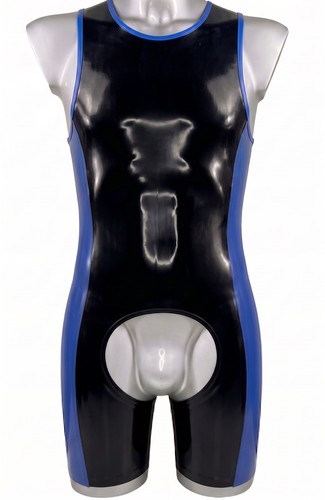 Men latex rubber catsuit - men‘s,
