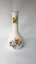Crown Staffordshire Fine Bone China Bud Vase 6" Vintage Floral Wild Flowers 