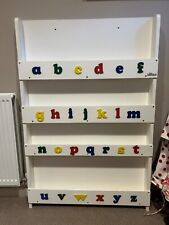 childrens alphabet bookcase by