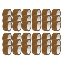 STRONG BROWN BUFF PARCEL PACKING TAPE PACKAGING BOX SEALING 48MM x 66M 36 72 Rol
