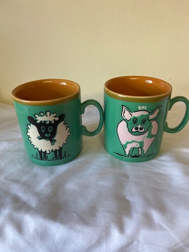 Two ceramic just mugs - ceramic, ‘just