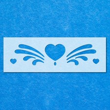 Heart Pattern Vintage Stencil