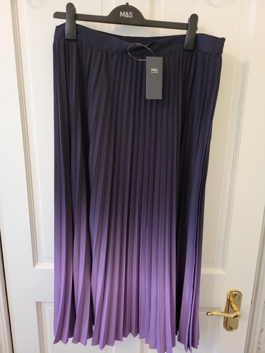 Pleated skirt purple ombre - purple,
