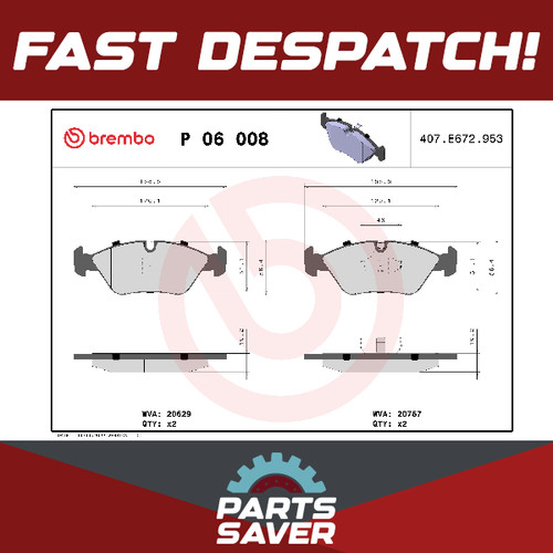 Brake pads set front - brake,