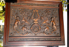 Antique c1900 Ornate Symphonion Music Box ~Outer Case~ 48cms by 38cms by 23cms