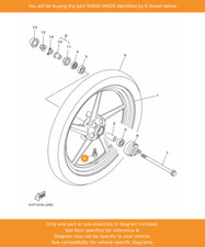 YAMAHA Valve, Rim, 93900-00826 OEM YBR125 YS125