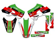 2002-2009 KLX 110 RICOCHET Green Senge Graphics Kit Compatible with Kawasaki