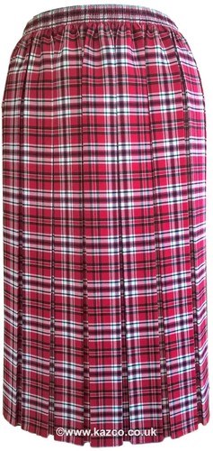 Tartan pleated skirts - tartan,