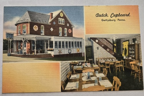 Vintage linen postcard dutch - linen,