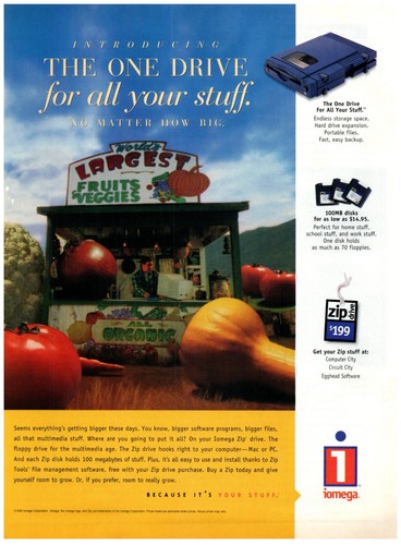 Print 1996 iomega world s - ad,,