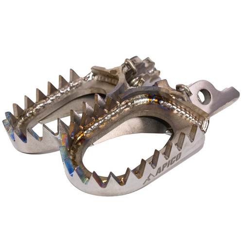 Apico foot peg titanium open - foot,