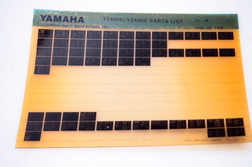 Oem yamaha yz400d yz400e - oem,