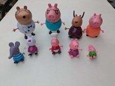 Peppa Pig Figures X 9 - Sheep Elephant Gazelle