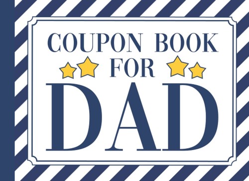 Coupon book for dad blank - coupon,