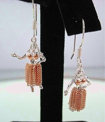 12mm rose gold plated 925 - rose,