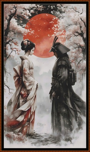 Geisha her samurai 1 cross - geisha,