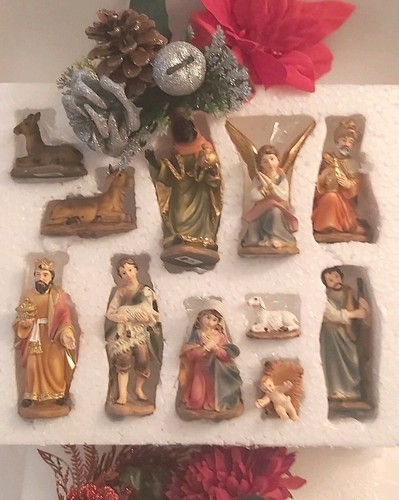 Christmas nativity crib - nativity,