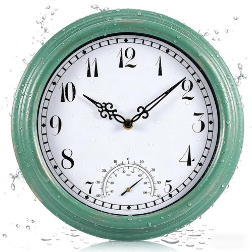 Garden wall clock - clock, 12