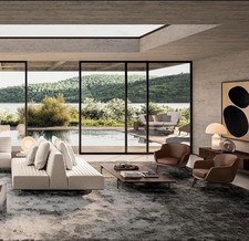 Minotti Roger Back To Back Sofa 3 Elements  Extra Large Piece