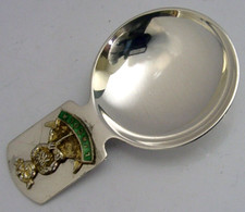UNUSUAL STERLING SILVER ENAMEL