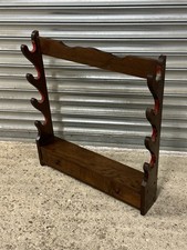 Vintage 1950’s /60’s Wooden Hunting Rack With Single Drawer Storage